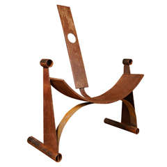 Large Wrought Iron Throne Chair, Matthew Weinberger