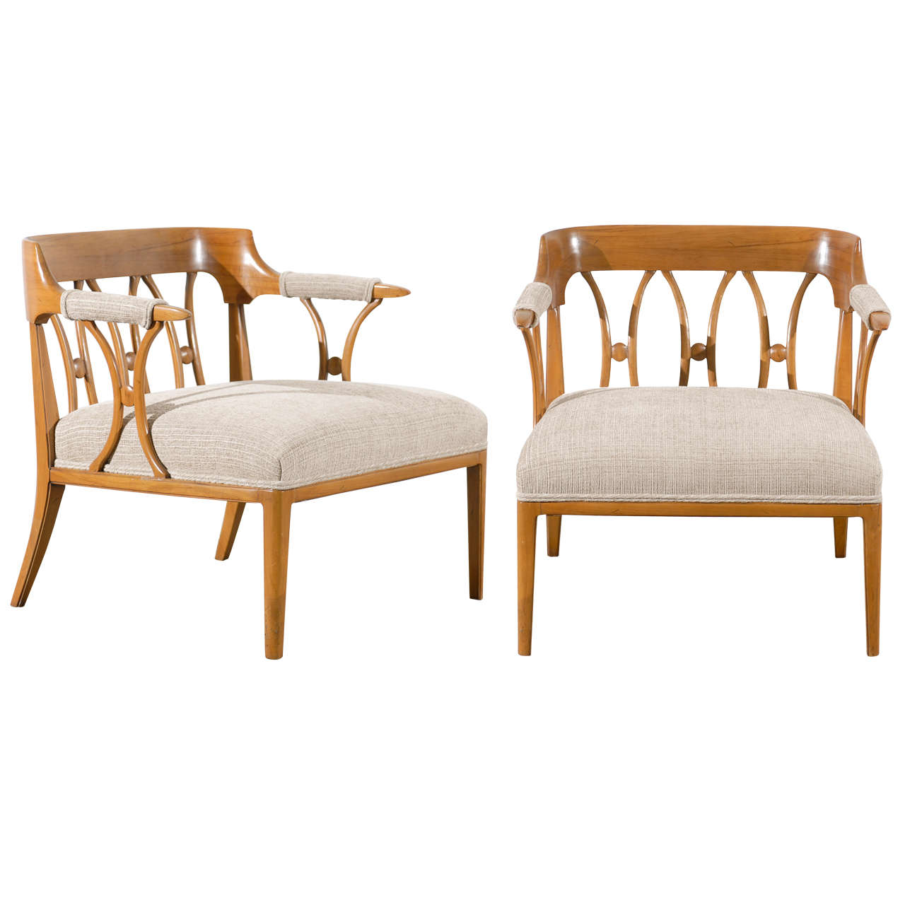 Beautiful Pair of Tomlinson "Sophistcate" Lounge/Club Chairs