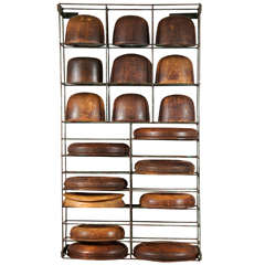 Antique Hatters Wall Rack