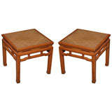 A pair of Ming Style Side Tables