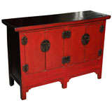 Antique Sideboard, Red Lacquer