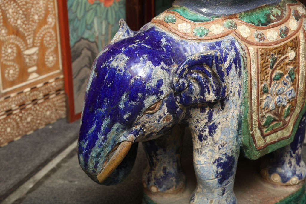 elephant garden stool vintage