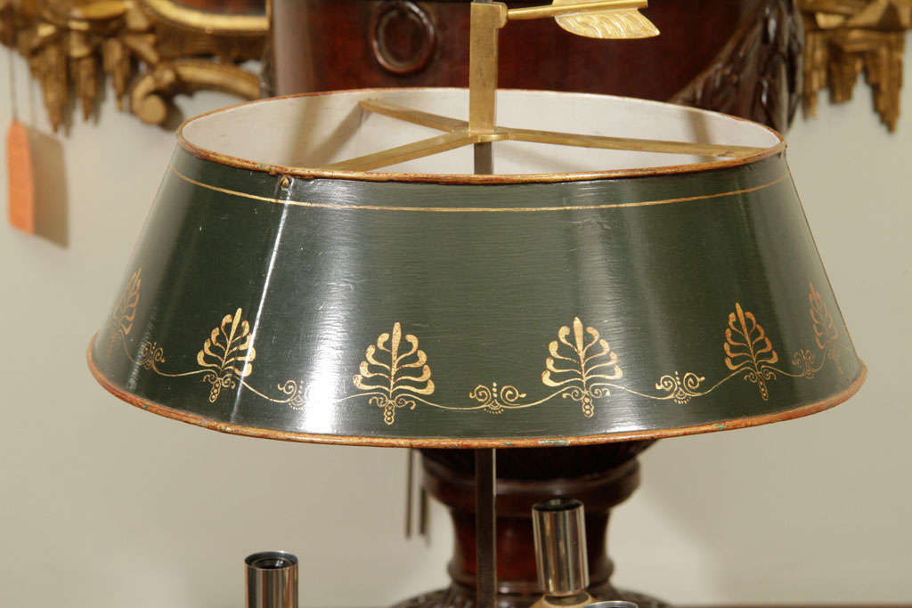 French Empire Gilt Bronze Bouillotte Lamp