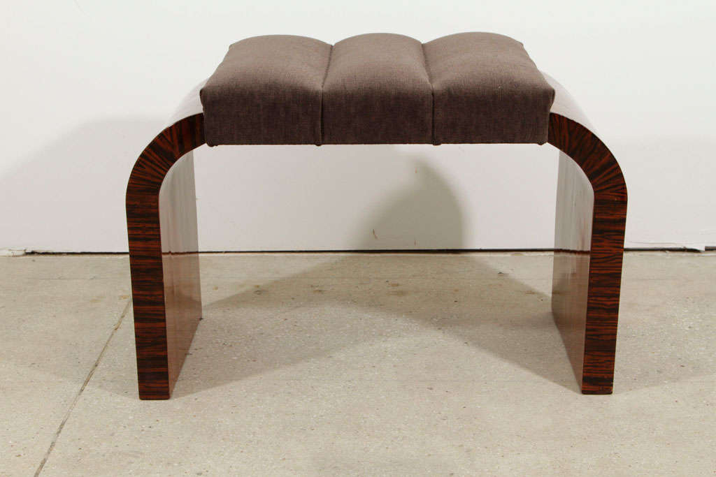 Pair of Art Deco Waterfall Ottomans