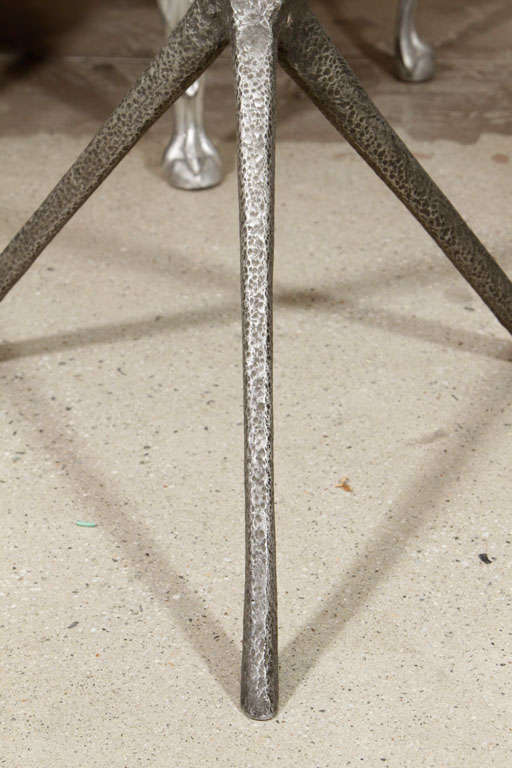 Rare Cast Aluminum Stool by Thomas Lynn 1