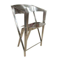 Prototype Polished Aluminum Chair by Robert Whitton