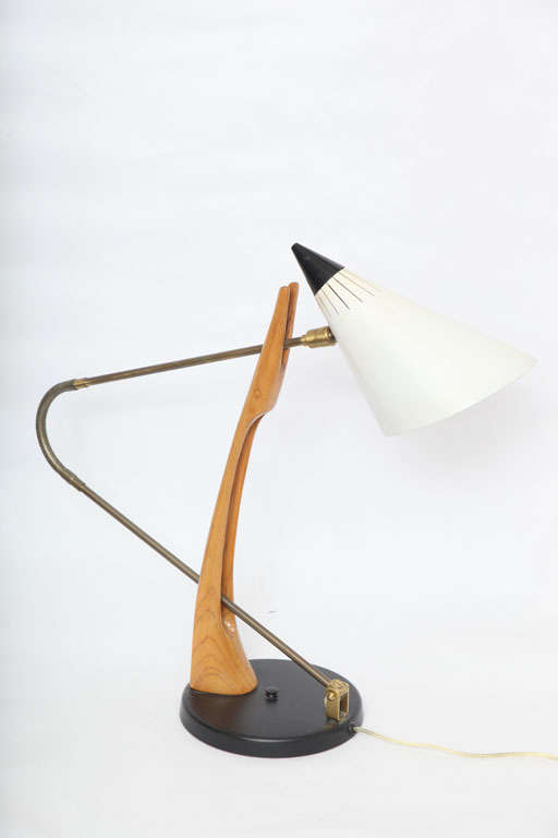 Rare 1950s Table Lamp Attributed to Gino Sarfatti for Lightolier 2