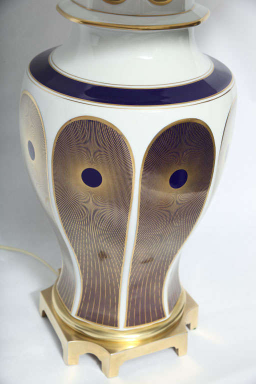 20th Century Table Lamp Transcendental Modernist Porcelain Germany 1920's For Sale