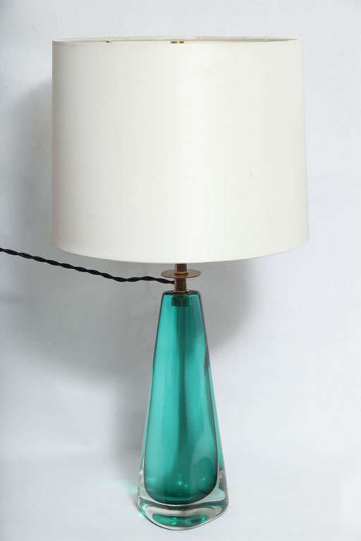 A Pair of signed Venini Art Glass Table Lamps at 1stDibs