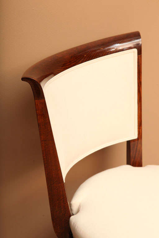 Mid-20th Century Suite of Six Art Deco Dining Chairs For Sale