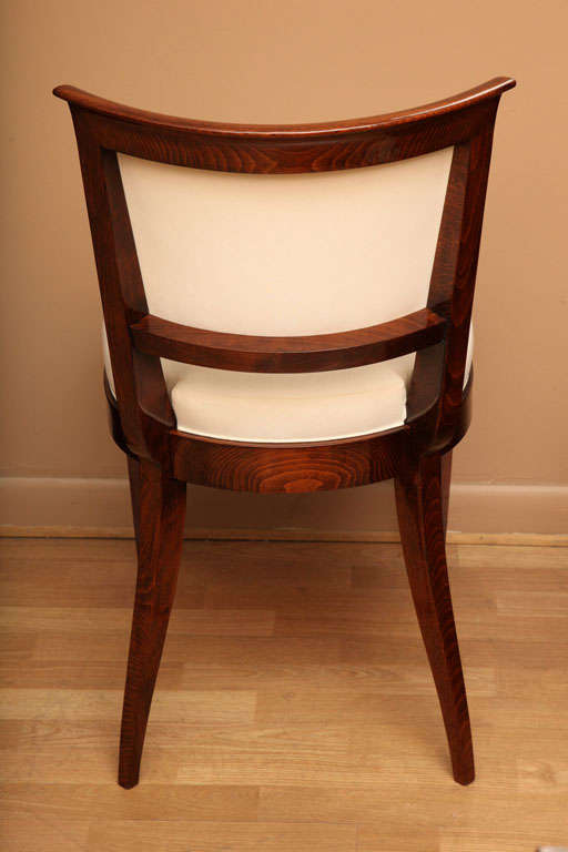 Suite of Six Art Deco Dining Chairs For Sale 3