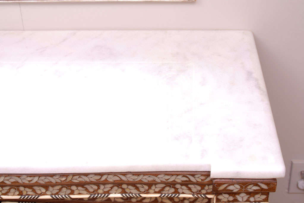Mid-20th Century Syrian Mother-of-Pearl Inlaid Commode