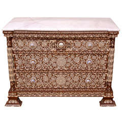 Syrian Mother-of-Pearl Inlaid Commode