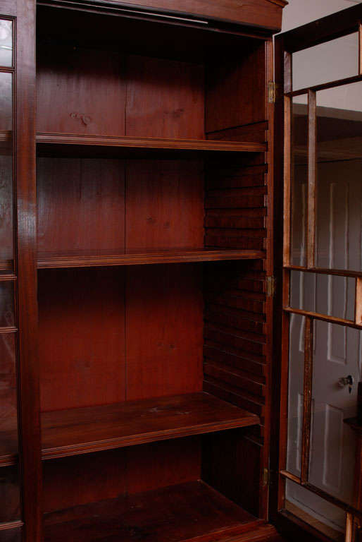 English George III Mahogany Secretary Bookcase