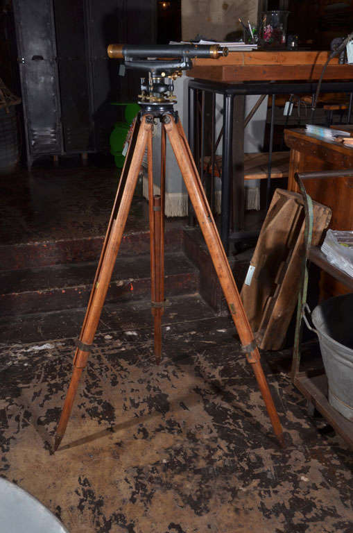 The Telescope was made by C.L. Berger & Sons, patented, 1911. The Tripod was made by The Dietzgen Co., it is a 8 1/2 - 8 thread.