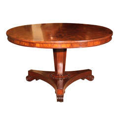 Antique English Regency Mahogany Center Table