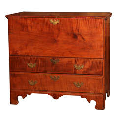 American Tiger Maple Blanket Chest