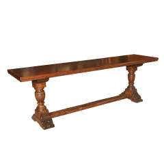 French Walnut Trestle Table
