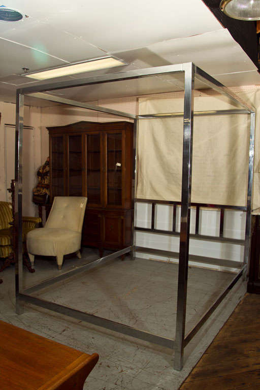 John  Widdicomb  Gallery  Crome  Steel Queen   Bed