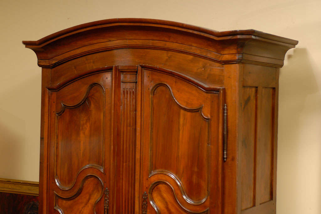 18th Century and Earlier Petite Early 19th Century  French Country Walnut Armoire
