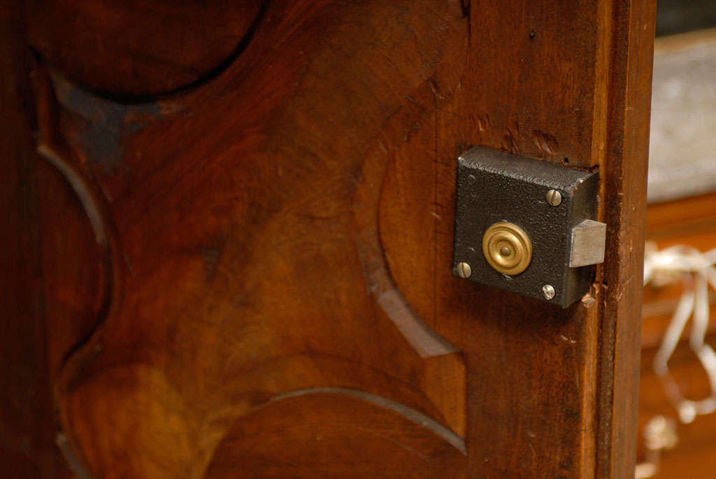 Petite Early 19th Century  French Country Walnut Armoire 5