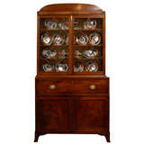 George III Mahogany Secretaire Bookcase, ca. 1800