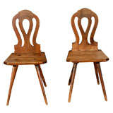 Pair of Mountain Chairs from Dolomites Italy