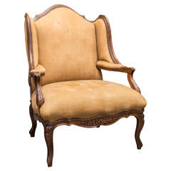 Early 19th Century French Wing Chair