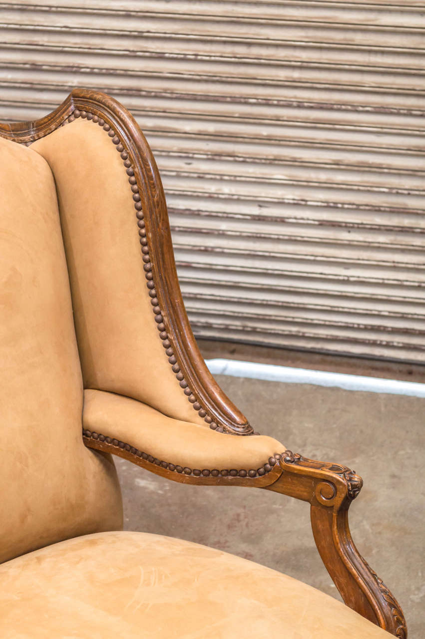 Early 19th Century French Wing Chair In Good Condition In San Francisco, CA