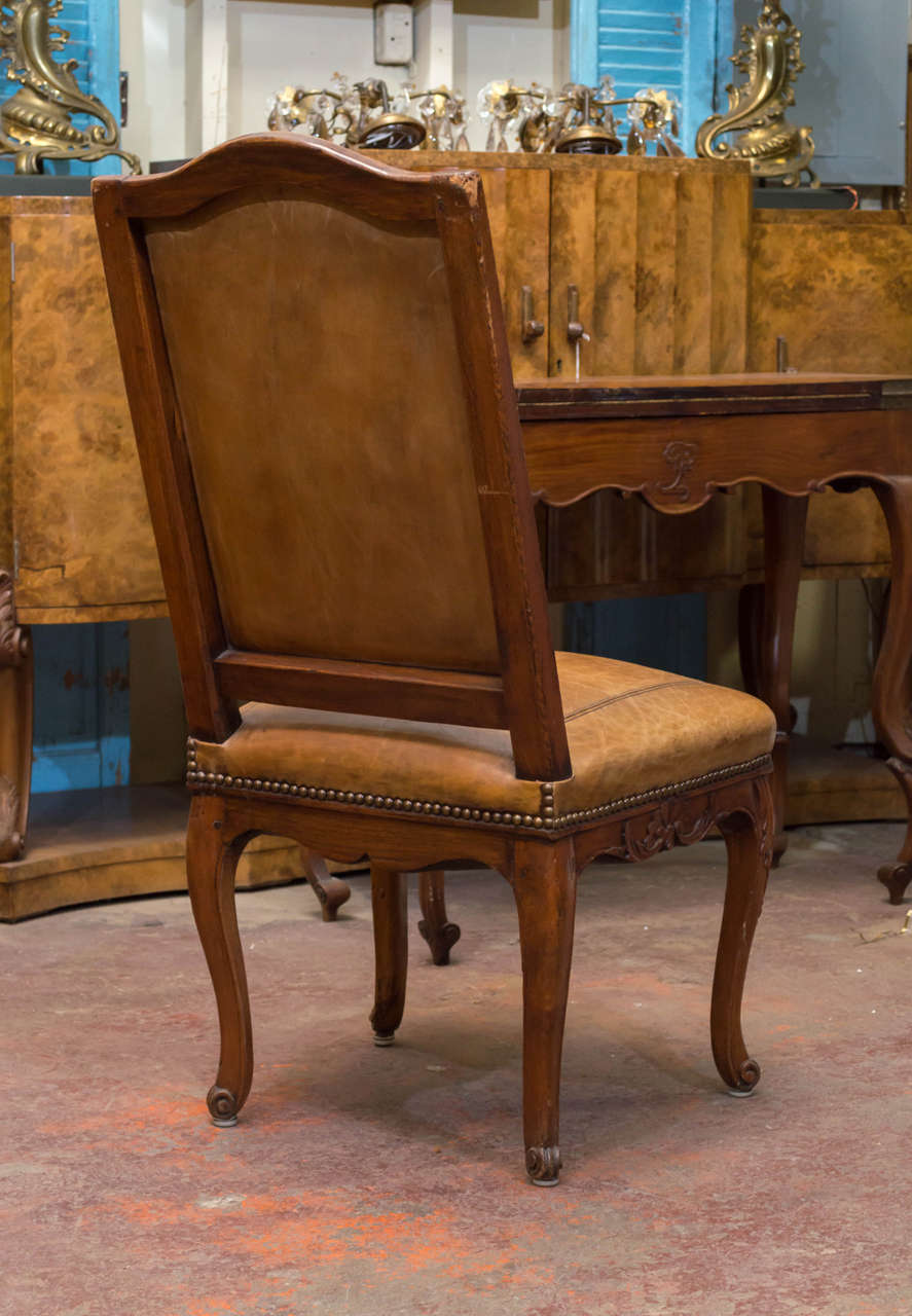 Pair of Early 19th Century French  Leather Chairs 3
