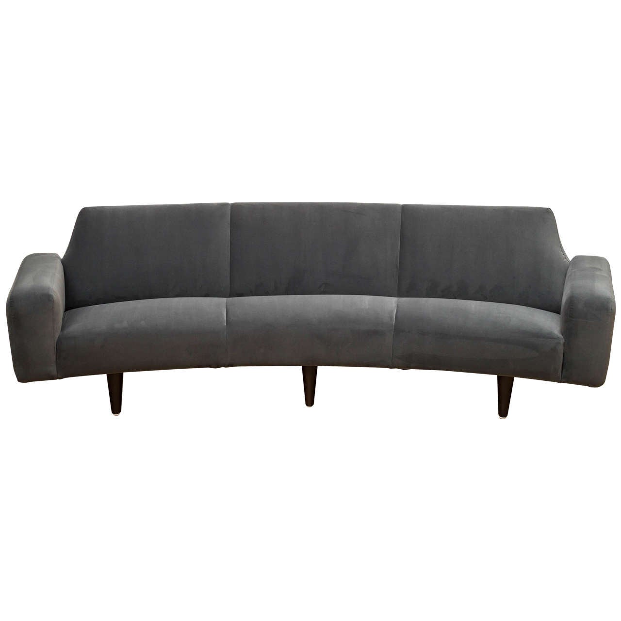 Illum Wikelso Curved Danish Sofa For Sale
