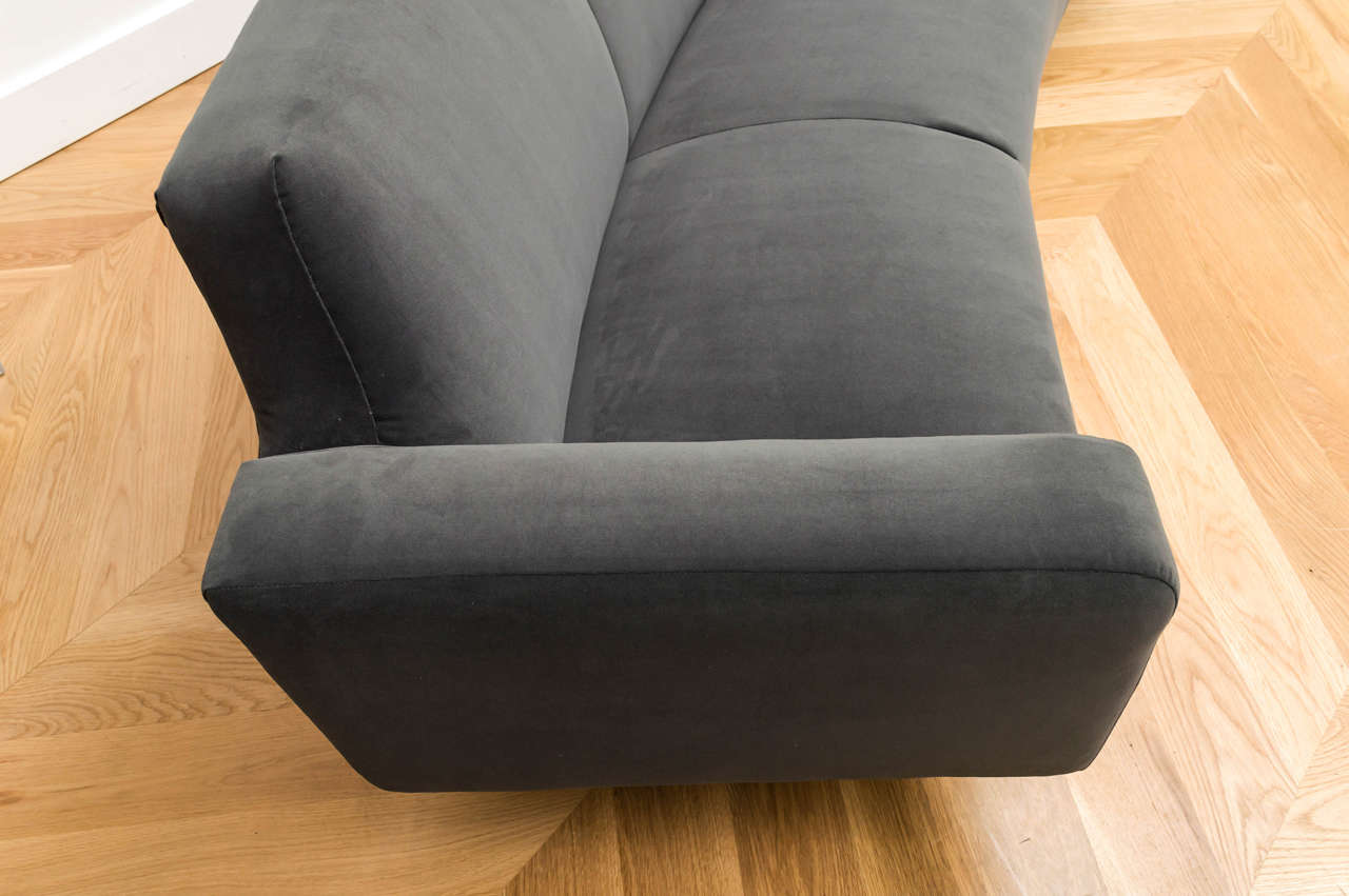 Illum Wikelso Curved Danish Sofa For Sale 2