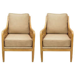 Vintage Pair of Mid-Century Modern Drexel Heritage Lounge Chairs