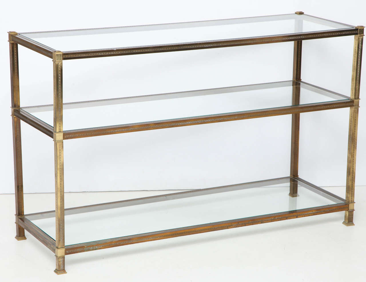 American Vintage Brass Console