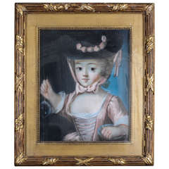 18th Century French Pastel Painting 18th Century French Pastel Painting
