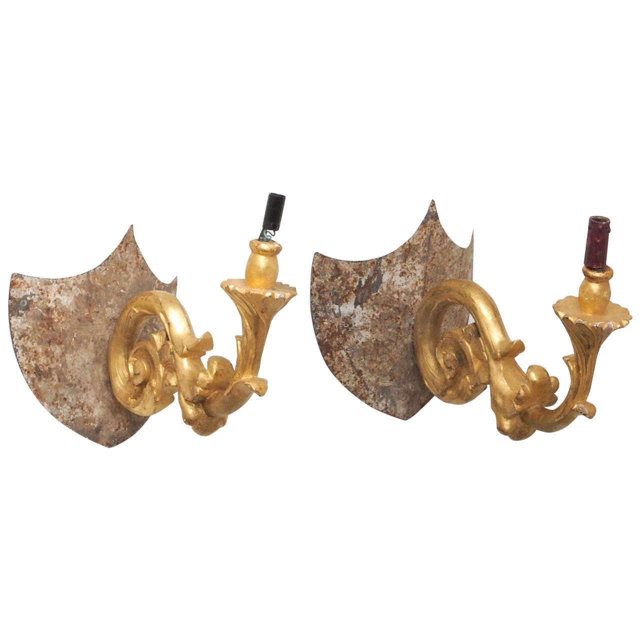 Pair 19th Century of Italian Wall Sconces For Sale