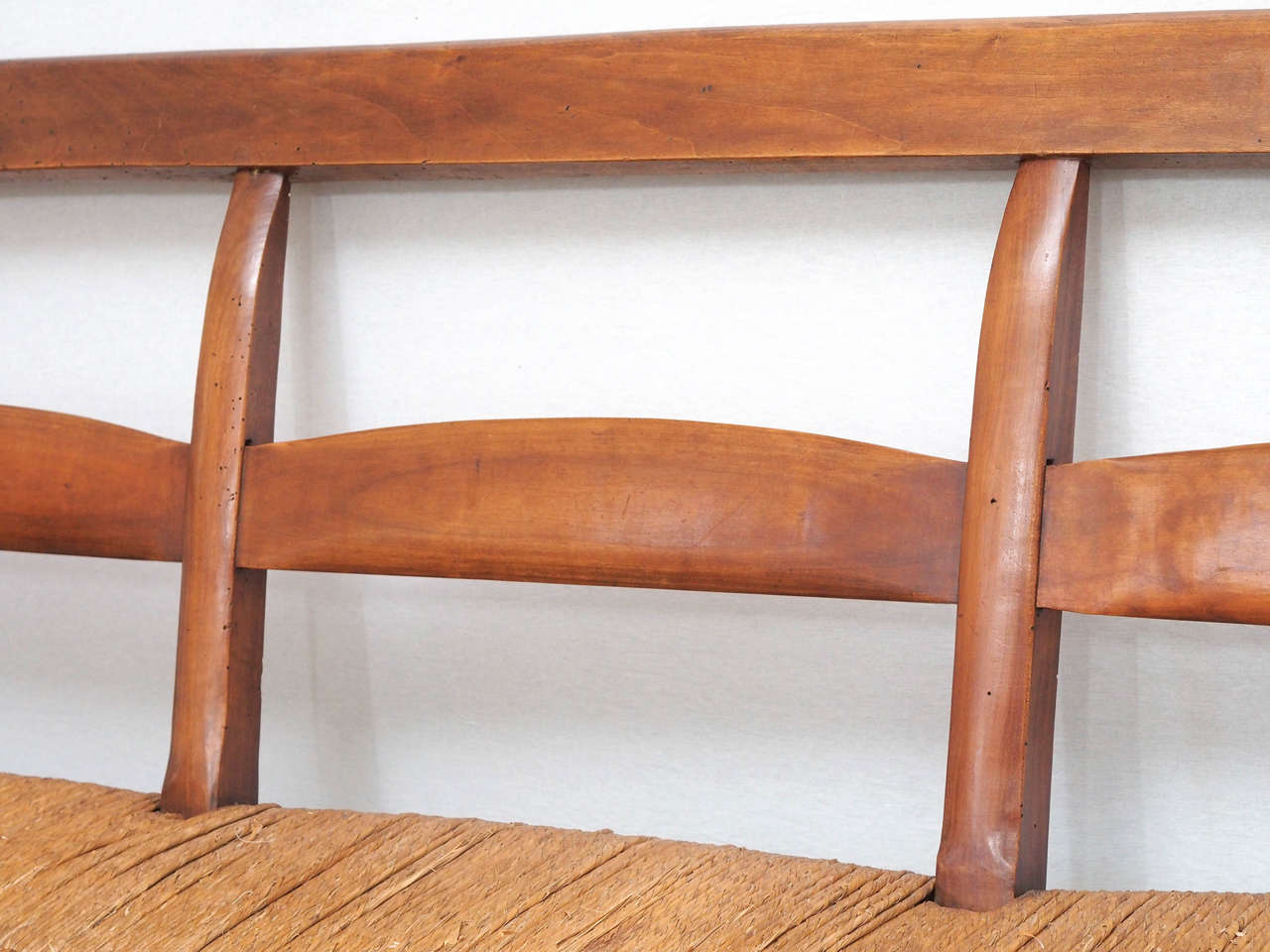European French 19th Century Fruitwood Bench For Sale