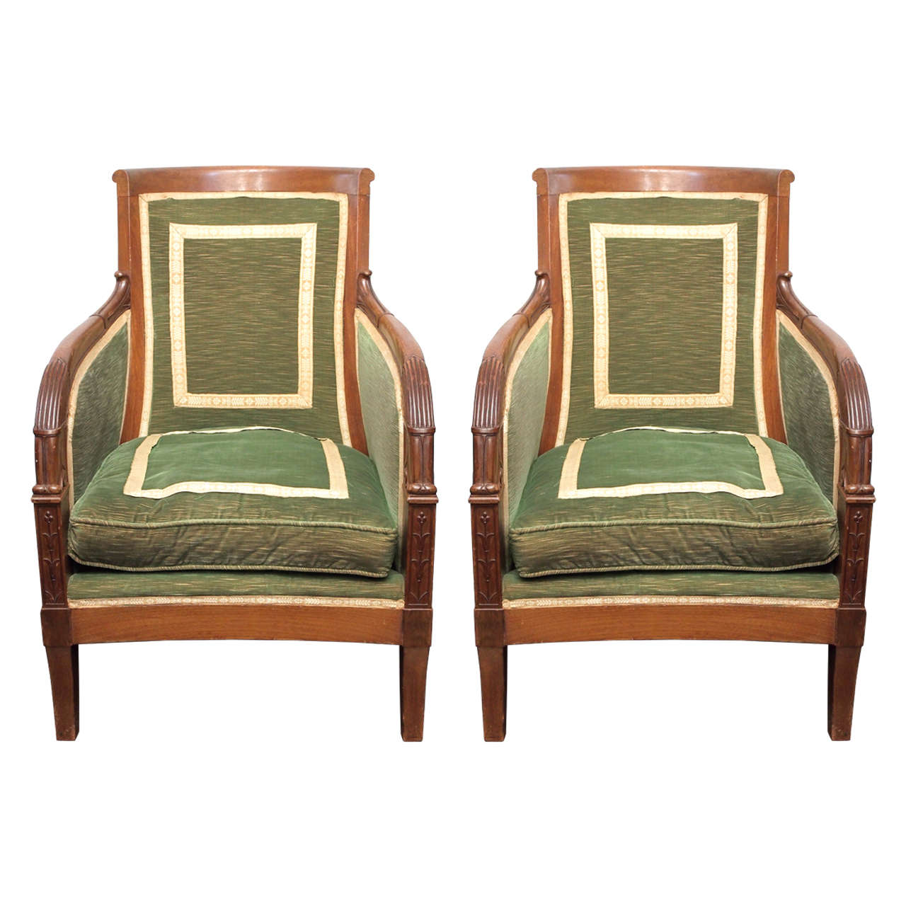 Pair of Restoration Bergeres For Sale