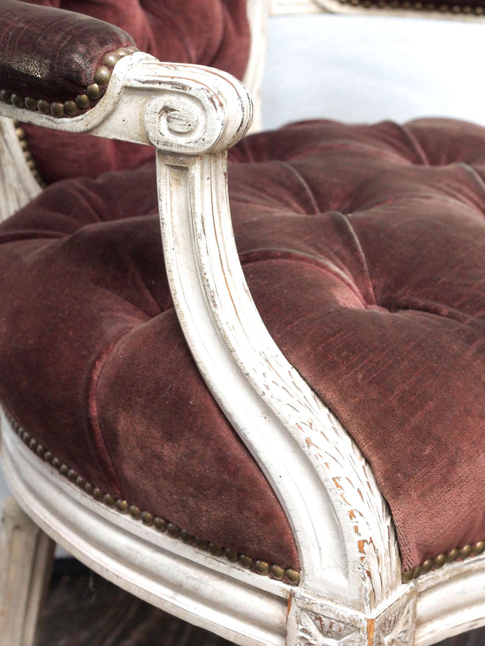 Pair of Louis XV 19th Century Armchairs For Sale 1