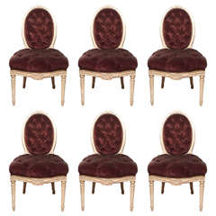 Set of Six Louis XV Style 19th Century Dining Chairs