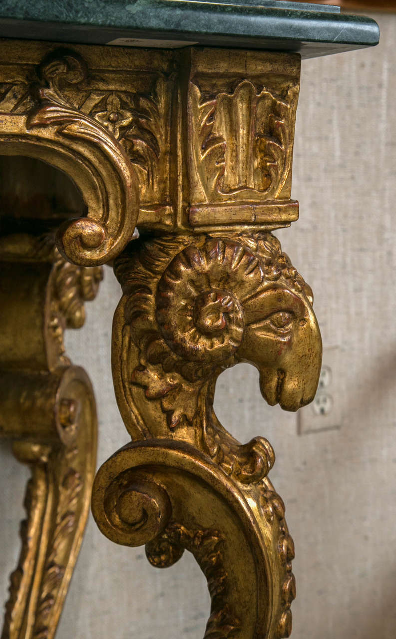 Italian Custom Carved and Gilded Console