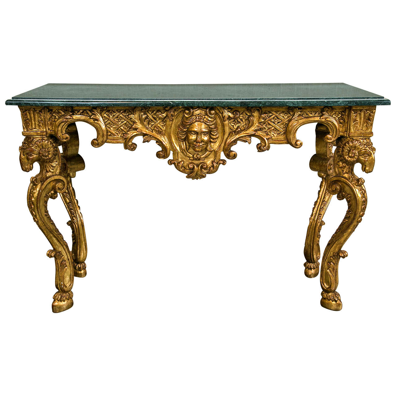 Custom Carved and Gilded Console