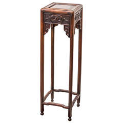 Chinese Hong Mu Vase Stand or Side Table