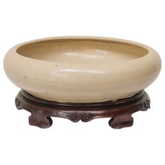 Late 19th Century, Chinese Chien Lung Style Bulb Bowl and Stand