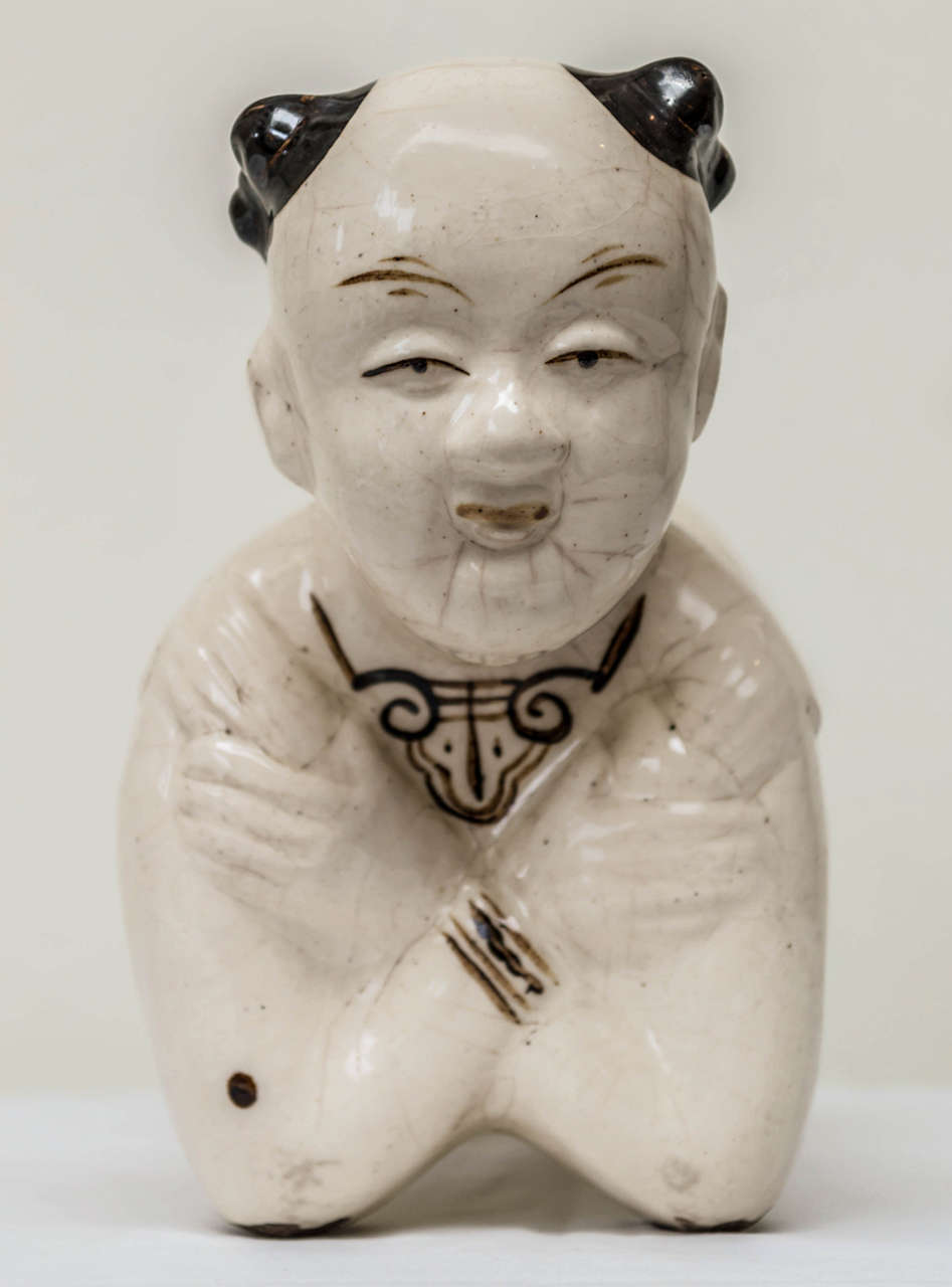 Late 19th Century Chinese Tz'u Chow Stoneware Pillow 1