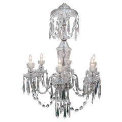 Waterford Six-Light Crystal Chandelier, circa 1970