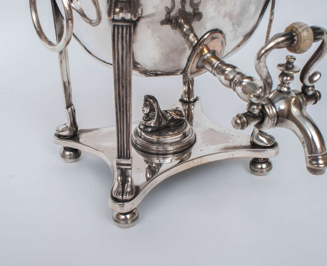 Early 19th Century Egyptian Revival Hot Water Urn, Probably Sheffield England, circa 1820