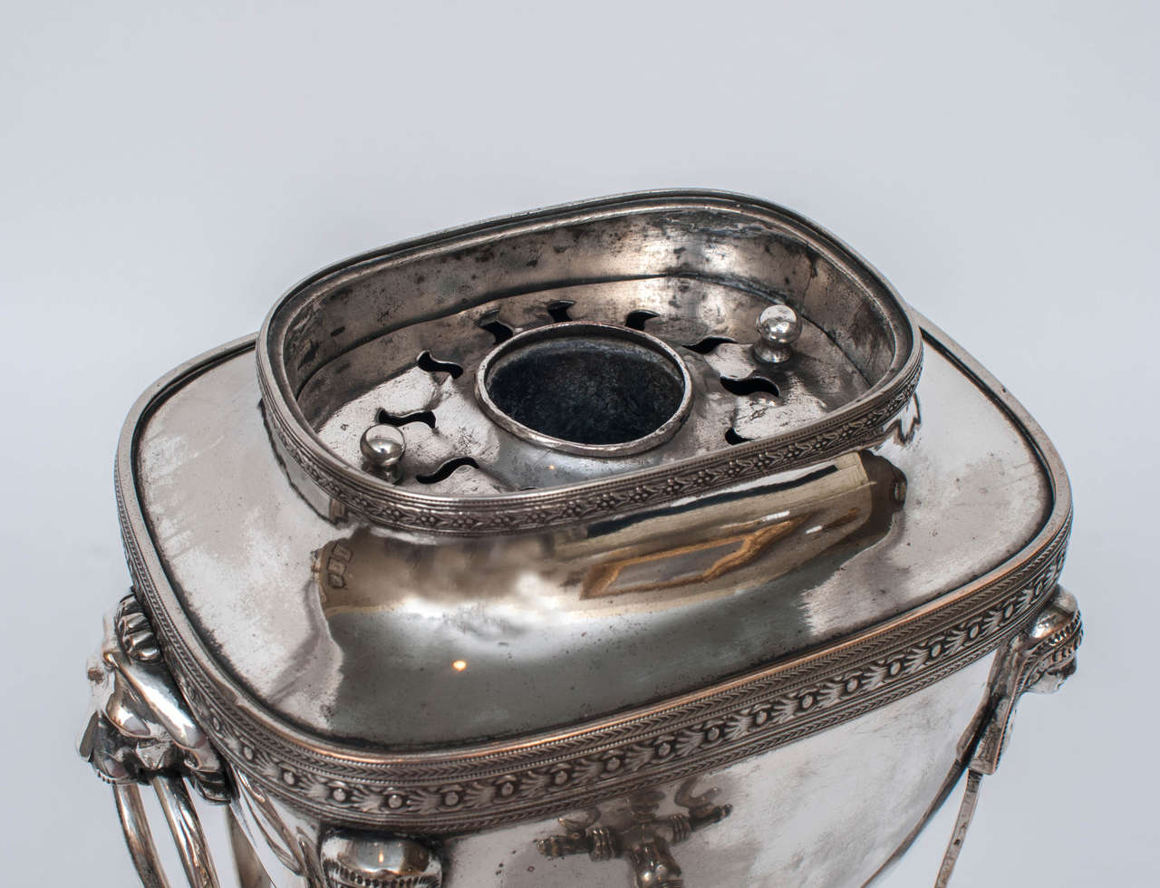 Egyptian Revival Hot Water Urn, Probably Sheffield England, circa 1820 2