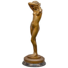 Used Large Figure of a Nude Titled "Phryne, " Artist Signed Falguiere