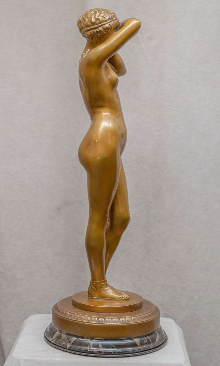 French Large Figure of a Nude Titled 